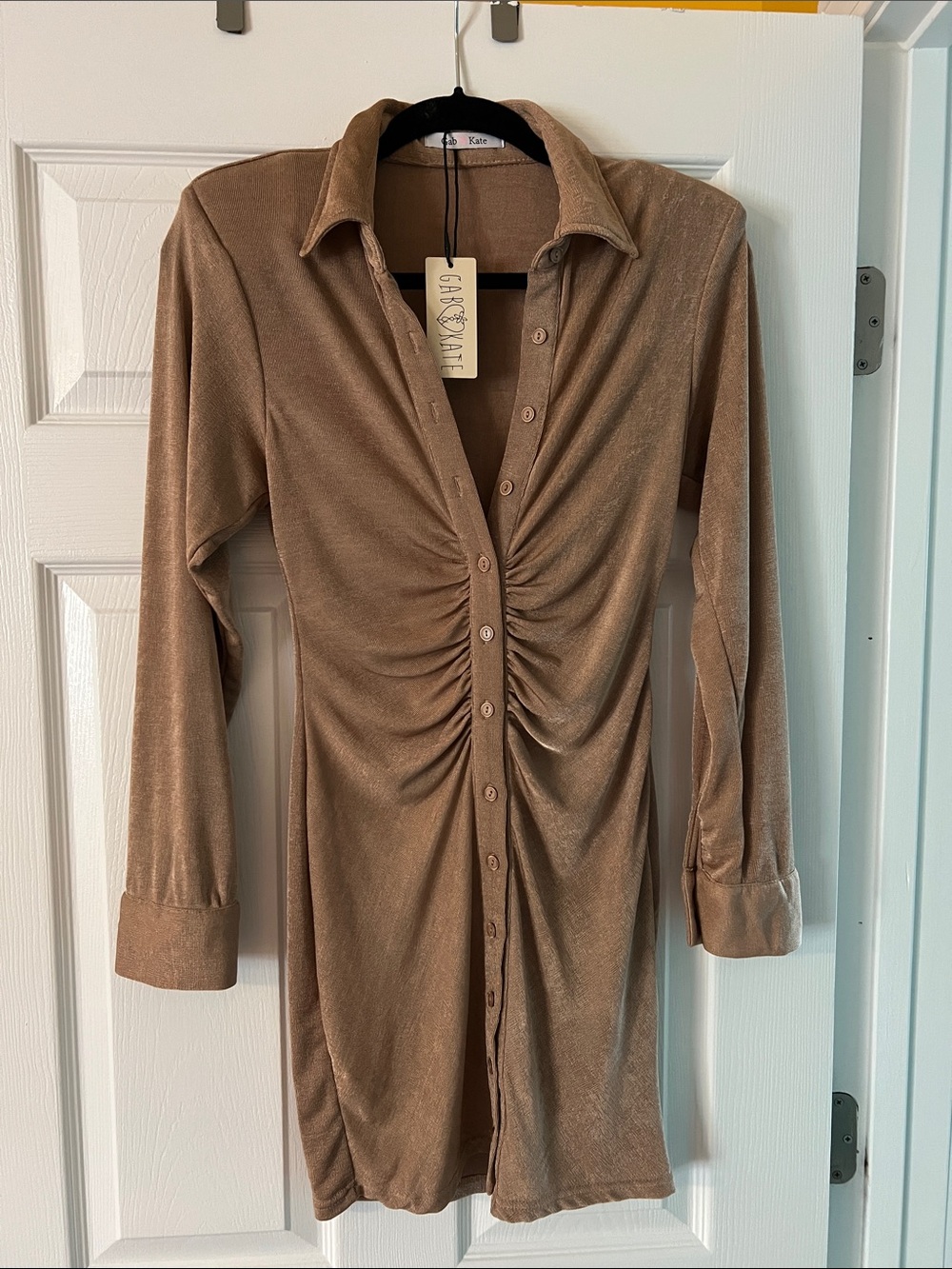 Collared Mini Dress - Picture 1 of 5